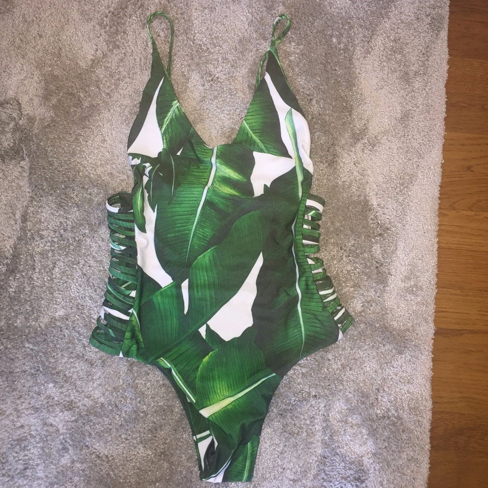 Palm Tree One Piece Swimsuit